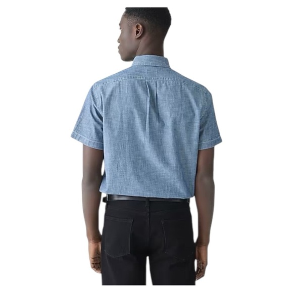 J. Crew Blue Casual Button Down Shirt for Effortless Style - Picture 3 of 4